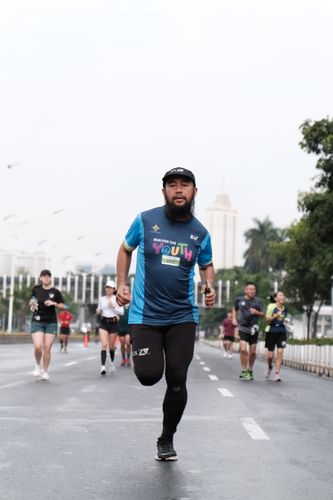 Race photo from Road to BAF Lions Run 2024