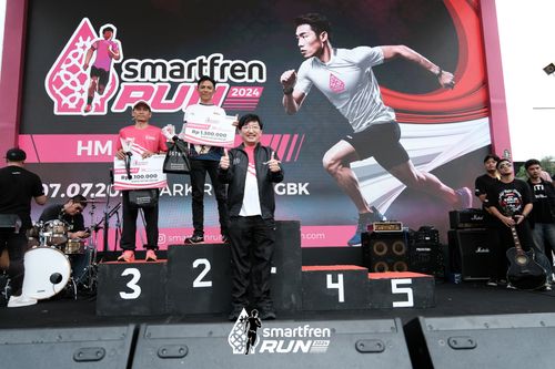 Race photo from Smartfren Run 2024