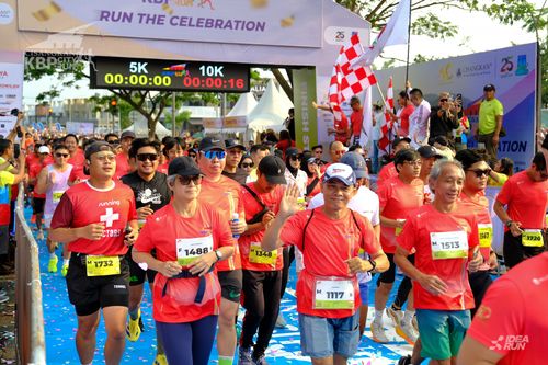 Race photo from CISANGKAN KBP CITY RUN 2025