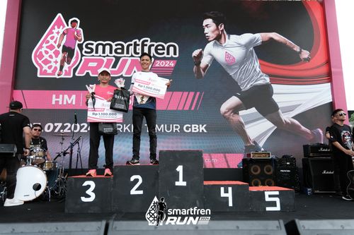 Race photo from Smartfren Run 2024