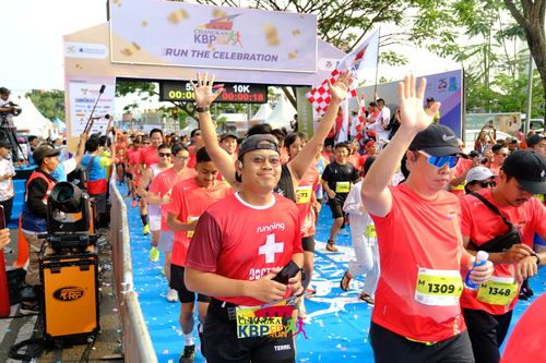 Race photo from CISANGKAN KBP CITY RUN 2025