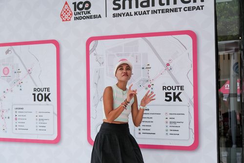 Race photo from Smartfren Run 2024