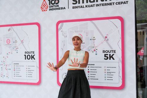 Race photo from Smartfren Run 2024
