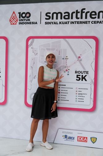Race photo from Smartfren Run 2024