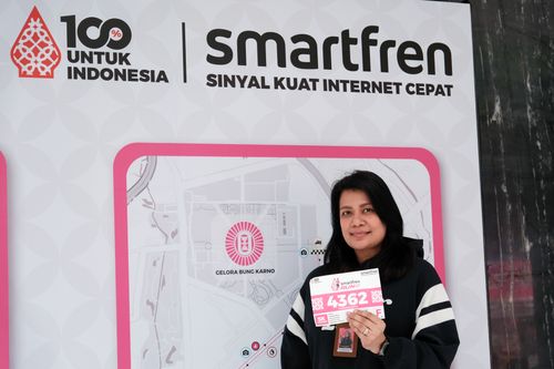 Race photo from Smartfren Run 2024