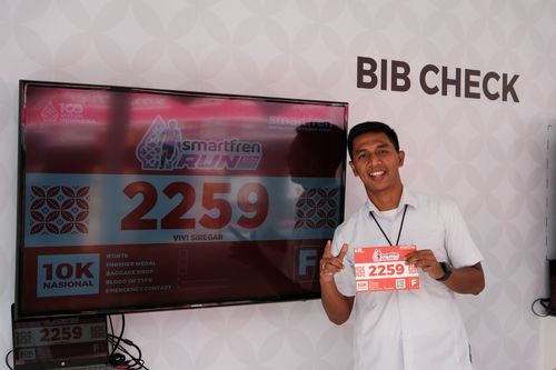 Race photo from Smartfren Run 2024