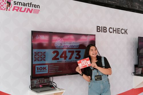 Race photo from Smartfren Run 2024