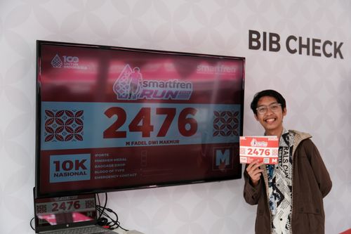 Race photo from Smartfren Run 2024