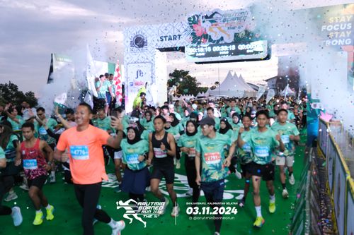 Race photo from Arutmin Borneo Run 2024