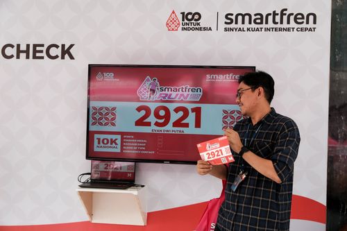 Race photo from Smartfren Run 2024