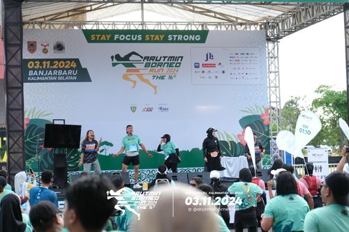 Race photo from Arutmin Borneo Run 2024