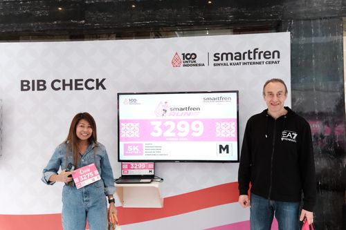 Race photo from Smartfren Run 2024