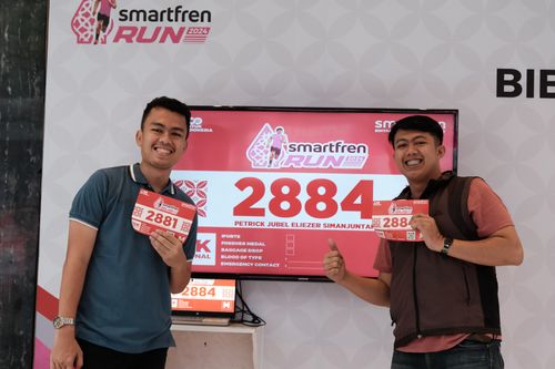 Race photo from Smartfren Run 2024