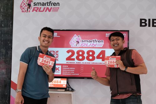 Race photo from Smartfren Run 2024