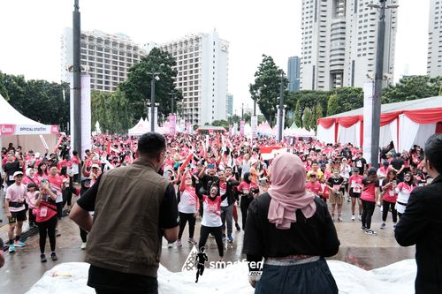Race photo from Smartfren Run 2024
