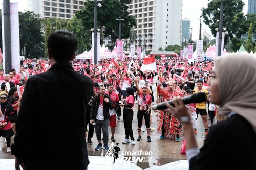 Race photo from Smartfren Run 2024