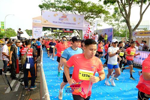 Race photo from CISANGKAN KBP CITY RUN 2025