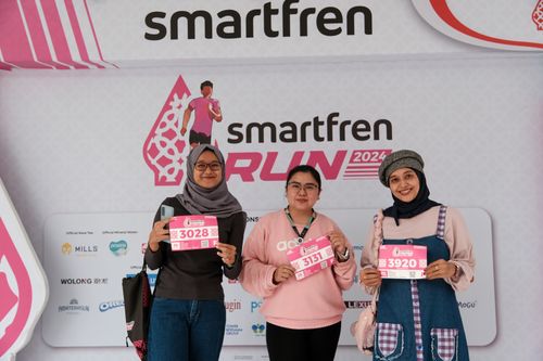 Race photo from Smartfren Run 2024