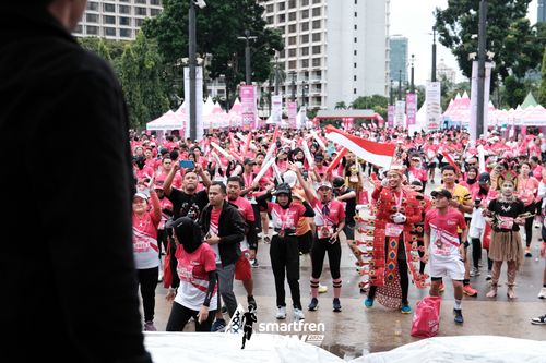 Race photo from Smartfren Run 2024