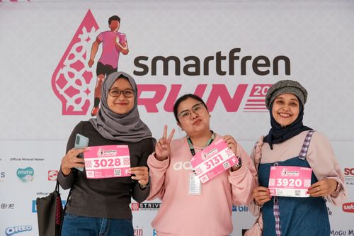 Race photo from Smartfren Run 2024