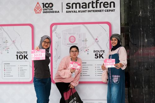 Race photo from Smartfren Run 2024
