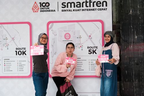 Race photo from Smartfren Run 2024