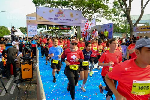 Race photo from CISANGKAN KBP CITY RUN 2025