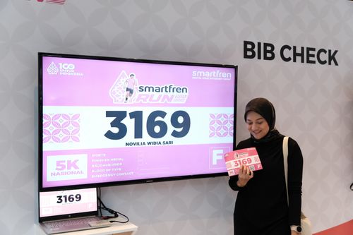 Race photo from Smartfren Run 2024