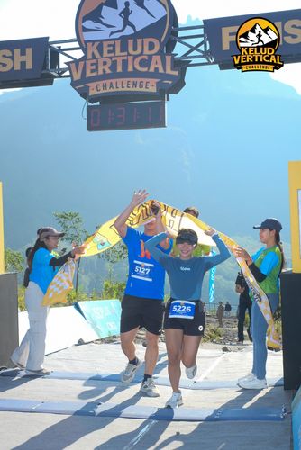 Race photo from Kelud Vertical Challenge 2024