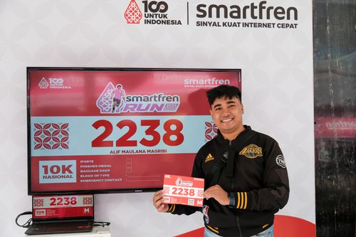 Race photo from Smartfren Run 2024