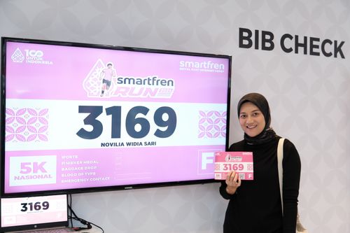 Race photo from Smartfren Run 2024