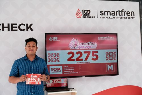 Race photo from Smartfren Run 2024