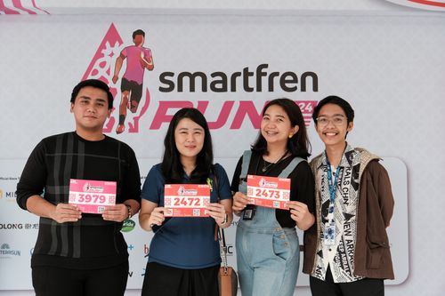 Race photo from Smartfren Run 2024