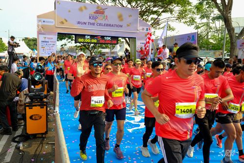 Race photo from CISANGKAN KBP CITY RUN 2025