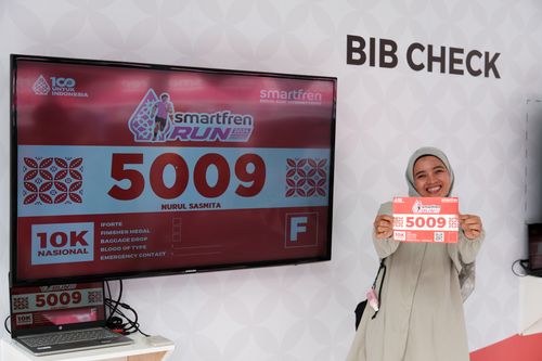Race photo from Smartfren Run 2024