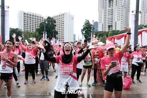 Race photo from Smartfren Run 2024