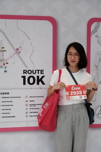 Race photo from Smartfren Run 2024