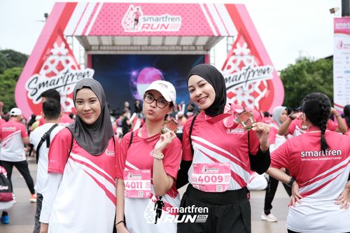 Race photo from Smartfren Run 2024