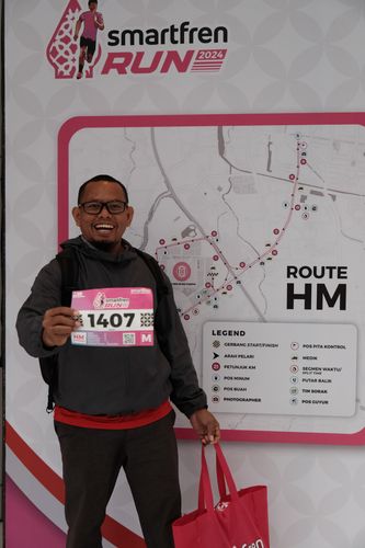 Race photo from Smartfren Run 2024