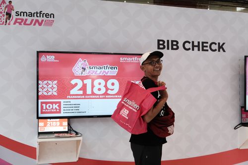 Race photo from Smartfren Run 2024
