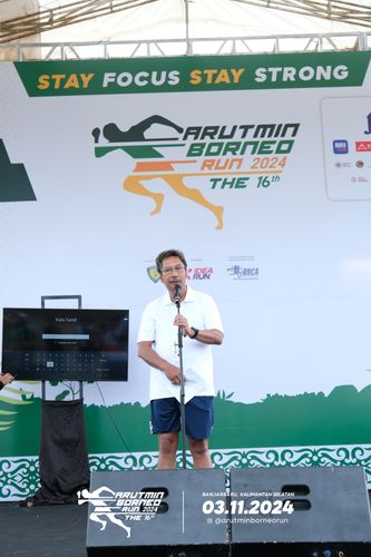 Race photo from Arutmin Borneo Run 2024