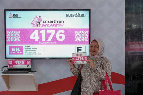 Race photo from Smartfren Run 2024