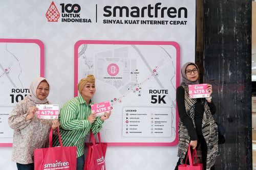Race photo from Smartfren Run 2024