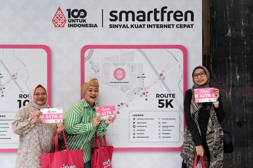 Race photo from Smartfren Run 2024