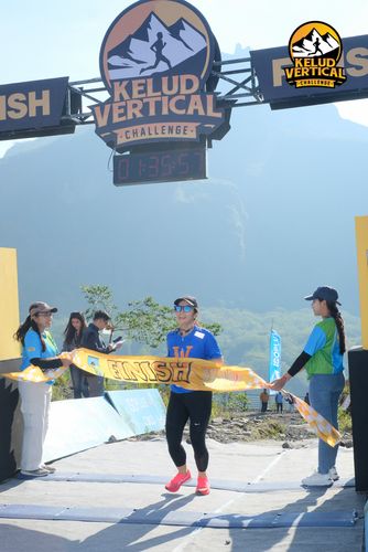 Race photo from Kelud Vertical Challenge 2024