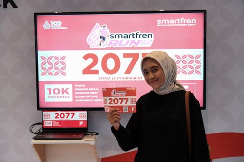 Race photo from Smartfren Run 2024