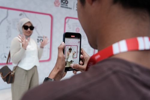Race photo from Smartfren Run 2024