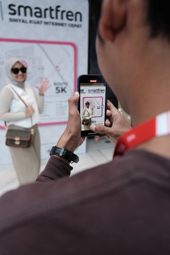 Race photo from Smartfren Run 2024