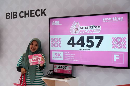 Race photo from Smartfren Run 2024