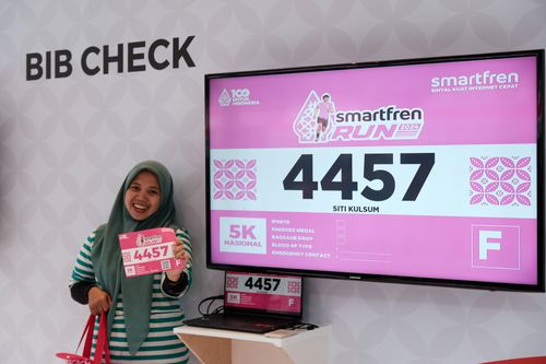 Race photo from Smartfren Run 2024